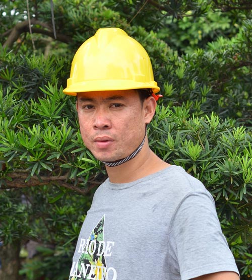 大業園林施工員：陳富豪